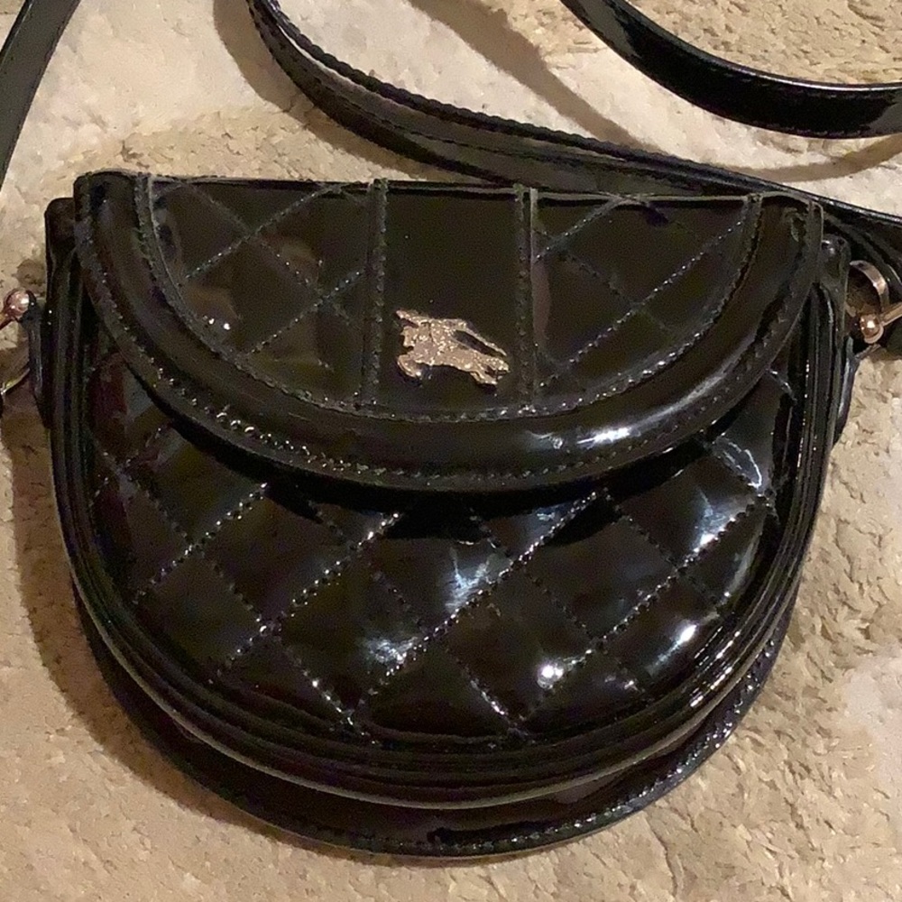 Burberry Quilted Patent Leather Crossbody Bag - Picture 8 of 16